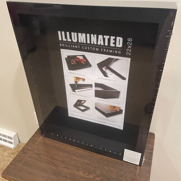 NEW Illuminated Custom Framing Shadow Box 22x28 Lighted LED Display-Art Military - Picture 14 of 14